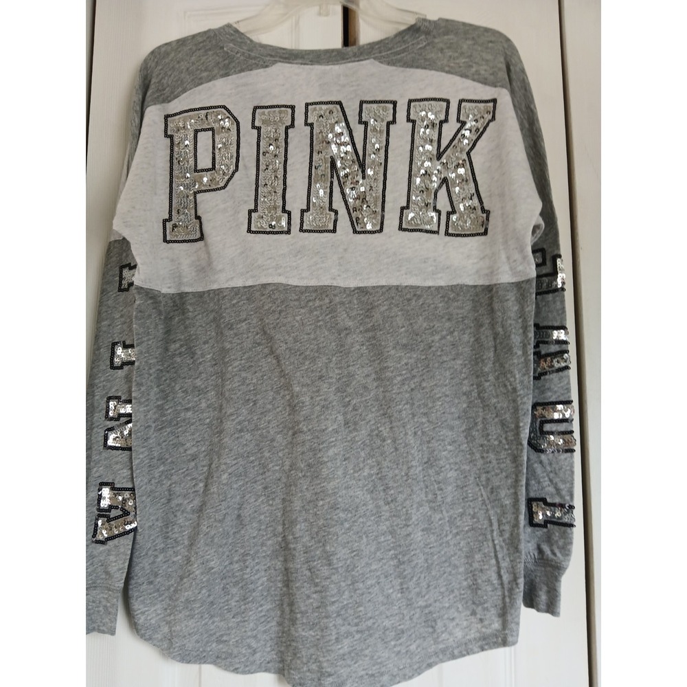 Vs Pink Megaâ Bling Victoria's Secret Long Sleeve Shirt XS